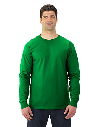 Fruit of the Loom - HD Cotton Long Sleeve T-Shirt - 4930R - 2XL - Kelly