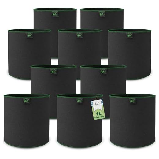 BioBizz 02-075-100 Erde Light-Mix Potting Soil 50 L Bag 14 TTL Garden 10x 1L Pflanzsack aus Vlies Stoff - Stofftopf 10er Set 1 Liter Anzucht & Aufzucht Pflanztaschen 300 g/m² Filz & Vliesstoff - H12 x Ø10 cm Pflanzgefäß Pflanzbeutel Wachstumstasche