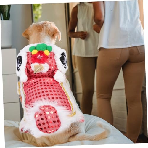 Disfraz para perro XL inspirado en león rojo miniatura 5