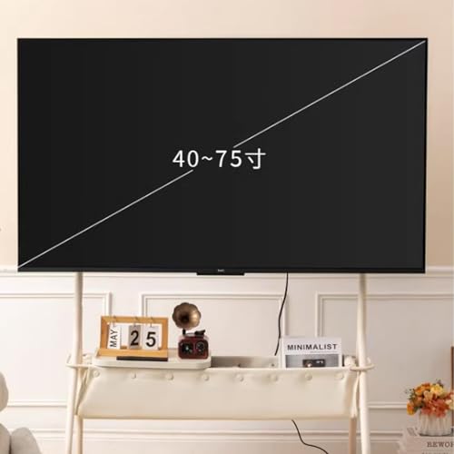 Soporte móvil para TV, con ruedas bloqueables, para pantallas 40-75" miniatura 3