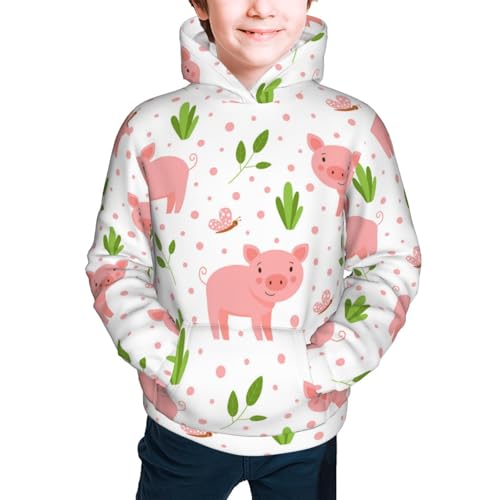 Funny Little Pigs Kid Hoodies Boys Sweatshirts Girls Pullover with Pocket3