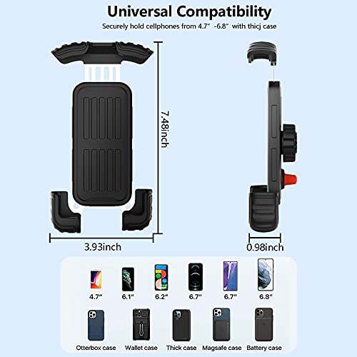 Bike Phone Holder Mount, [Super Stable Metal] Motorcycle