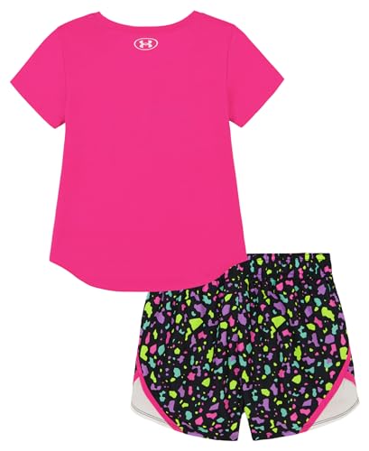 Image of Under Armour Girl's 2-piece Short Sleeve Tee and Shorts Set