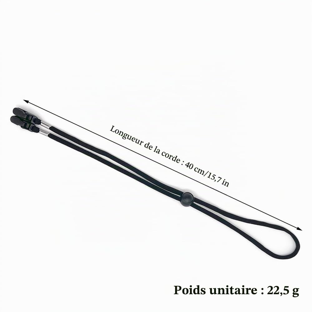 DONGKER Clips de Sangle de Chapeau 5 Pièces,Clips de Retenue de Chapeau Réglables pour le Gardien de Voile de Bateau de Pêche