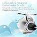 White & Black Bear Car Air Freshener with 6-Color Auto Light Up & 4 Scented Tablets – Subtle Fragrance, Decorative Auto Accessories, Cute Mother's Day and Father's Day Small Gift