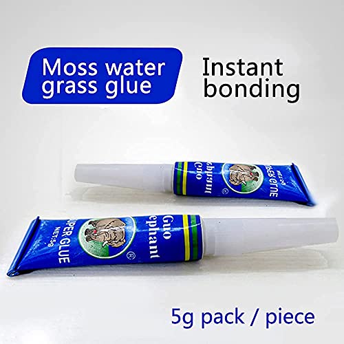 Xiaoyue Aquarium Glue, Instant Clear Glue For Plants Corals Aquascaping,25 Pcs Safe And Quick-Drying Aquascape Water Plant Aquatic Plants, Moss, Coral, Stone, Wood, Etc - Transparent Color #TOP7