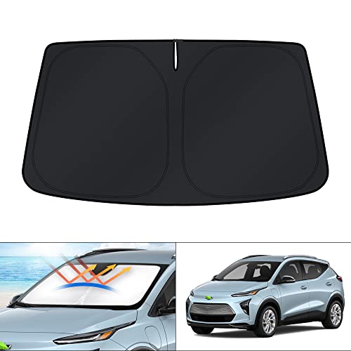 KUST Windshield Sun Shade for Chevrolet/Chevy Bolt EUV Accessories 2022-2024 Sunshade Window Sun...