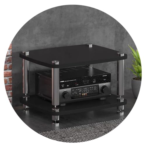 Meuble audio Hi-Fi 1/2/3/4 niveaux - Meuble TV - Avec étagères de rangement en MDF trempé