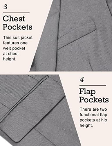 Image of COOFANDY Mens Sport Coat Casual Blazer One Button Business Suit Jacket