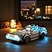 Nitemode Light kit Compatible with Lego Speed Champions Time Machine from Back to The Future 77256 Car, Upgraded Brightness Adjustable Lighting Accessories(No Model)