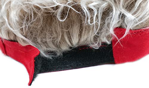 Image of Mens Visor with Hair Fake Hat with Hair for Men Funny Golf Hats Wig Hat Spiked Adjustable Baseball Cap