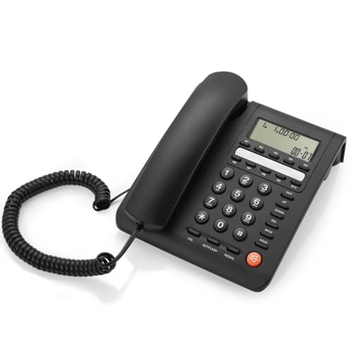 Téléphone fixe M59 avec écran LCD et enregistrement des appels pour maison et hôtel