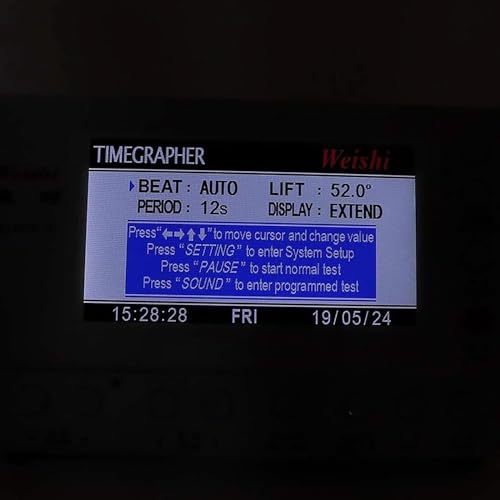 COYEUX Wielofunkcyjny tester zegarków, zegarmistrz czasu, narzędzie do kalibracji zegarka z ekranem LCD, dla zegarmistrza
