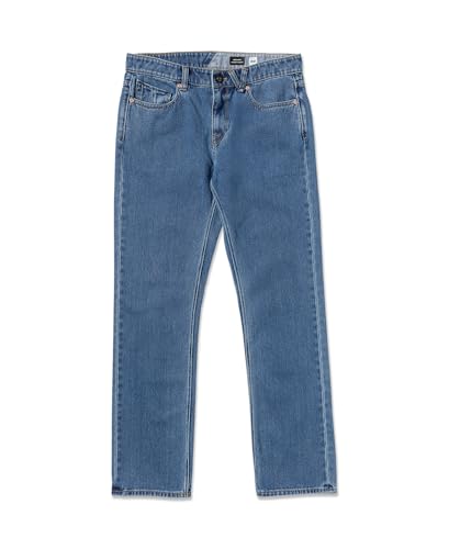 Image of Volcom Men's Solver Stretch Denim Jeans-Modern Fit Pant
