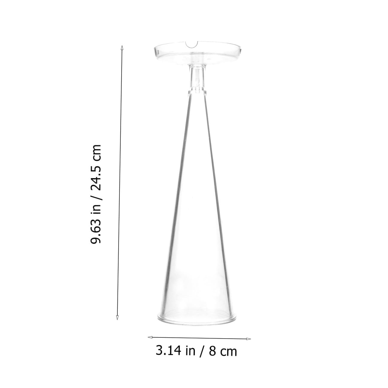 HOMSFOU 2 Moldes De Cera Para Hacer Velas Moldes Cónicos De Soja Moldes Decorativos Para Velas Moldes Para Velas Aromáticas Moldes Cónicos Para Velas Perfumadas Moldes De Plástico