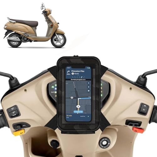 Image of Universal Mobile Holder /Stand /Mount Pouch for Scooters Scooty for Access SE (Black