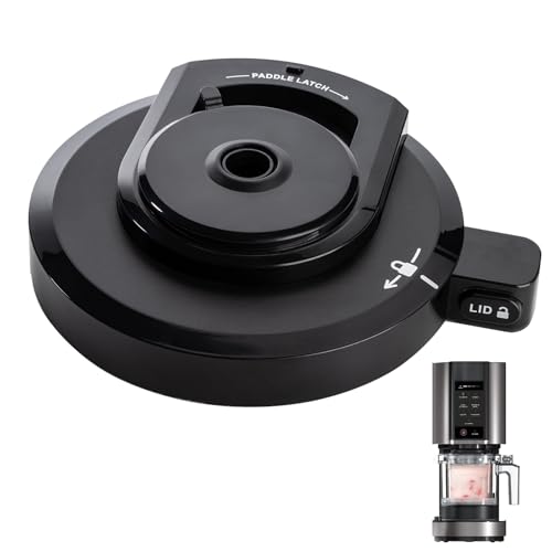 Tapa exterior de cuenco para máquina de helado Ninja NC301, tapa de repuesto reutilizable Ninja Creami, compatible con Ninja NC299AMZ/NC301/NC300/NC201/NC101 Series (sin pala), piezas de repuesto