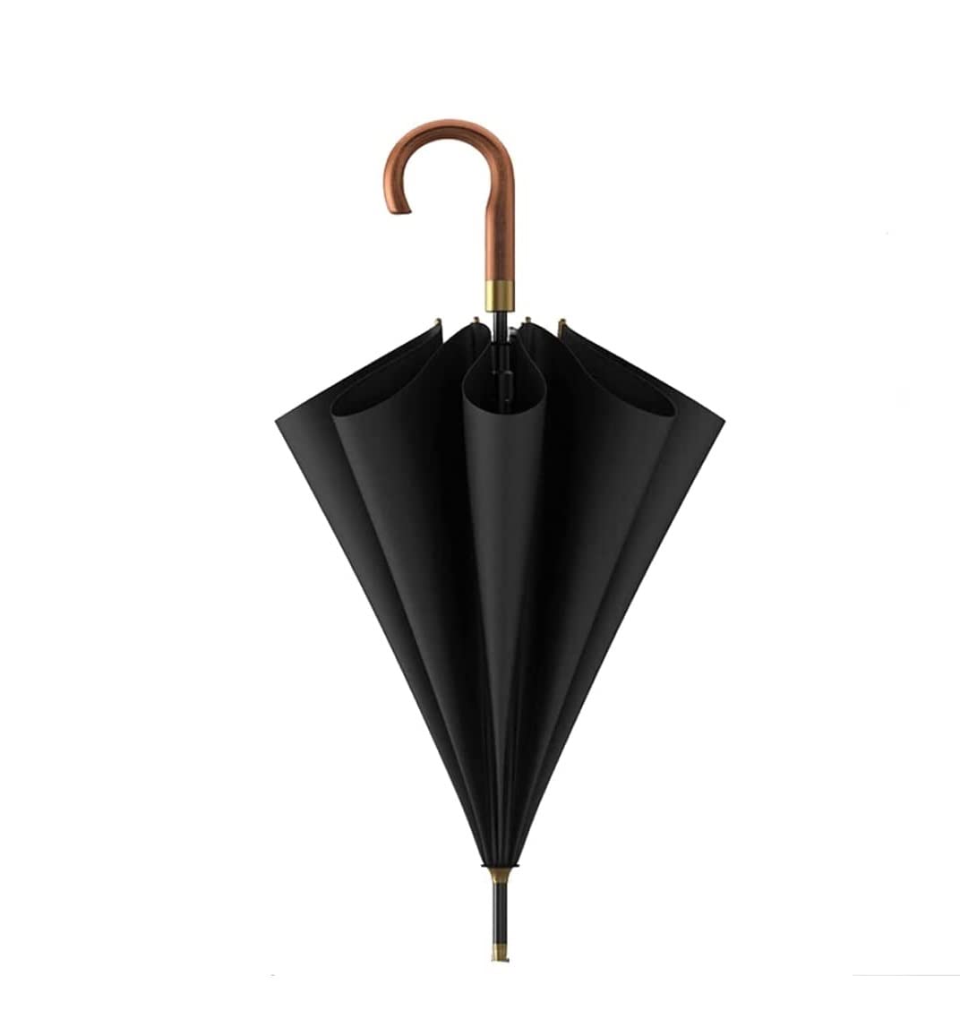 Parasol Odporny na Burzę Wiatroodporny Duży Parasol Golfowy Automatyczne Otwarte Parasole Z Drewnianym Uchwytem Dla Mężczyzn I Rodziny Samochód Parasol (Color : C, Size : 94cm)