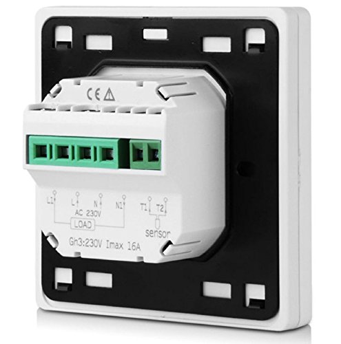 SM-PC®, Digital Thermostat Raumthermostat Fußbodenheizung Wandheizung LED weiß #a31 – Ansicht 4