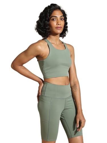 Image of Silvertraq High Impact Action Bra with Clasp Light Sage
