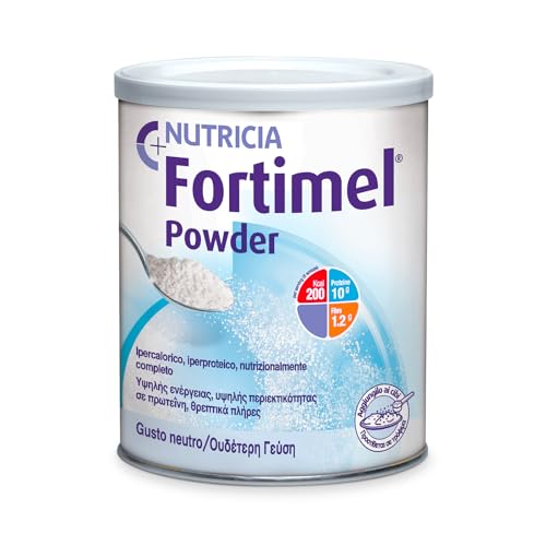 FORTIMEL POWDER - Supplemento in Polvere Ipercalorico e Iperproteico, Nutrizionalmente Completo, utile in caso di Inappetenza e/o Malnutrizione Associata a Patologia, Gusto Neutro - 335g