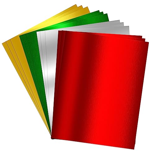 Gift Boutique Metallic Christmas Paper Card stock Sheets 80 Pack