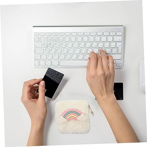 Children's Short Wallet Zipper Women's Stylish Purse Lightweight for Daily Use, White, 11X10X2.5CM3