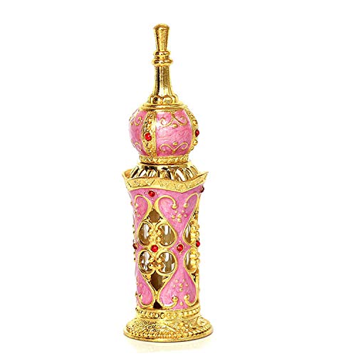 Empty Refillable Perfume Bottle for Perfumes & Essential Oils when travel 12ML (Pink)