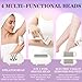 Bikini Trimmer for Women, 4 in 1 Electric Razors for Women Pubic Hair, Epilator and Electric Callus Remover Set, Wet/Dry Use Body Hair Trimmer, Rechargeable Hair Removal for Bikini Legs Underarm Arm