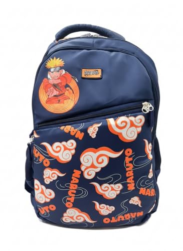 Image of STRIDERS Naruto School Bag for Kids Spacious Durable Rolling Backpack with Padded Comfortable Straps & Fun Design Perfect for School Travel & Play (18 Inch)