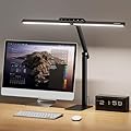 Honeywell LED Desk Lamp with Base - HJ1BK Sunturalux Eye-Caring Architect Desk Lamp for Home Office, 1200LM Computer Desk Light 4 Color Modes Stepless Dimming Task Desk Light with Timer Function Black