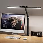 Honeywell LED Desk Lamp with Base - HJ1BK Sunturalux Eye-Caring Architect Desk Lamp for Home Office, 1200LM Computer Desk Light 4 Color Modes Stepless Dimming Task Desk Light with Timer Black