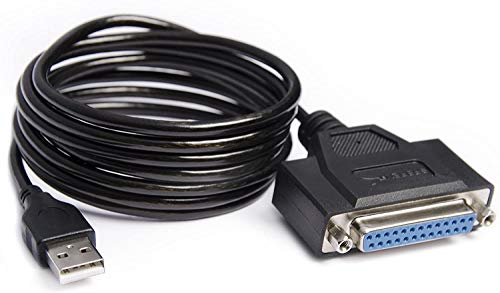 Sabrent USB 2.0 to DB25 IEEE-1284 Parallel Printer Cable Adapter [HEXNUT Connectors] (CB-1284)