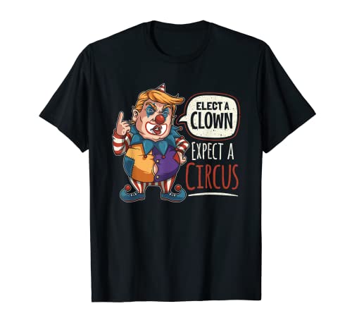 T-shirt anti-trump escolha um palhaço esperar um circo impeach Trump t-shirt, Preto, Pequeno