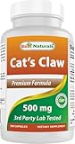 Best Naturals Cat's Claw Capsule, 500 mg, 240 Count