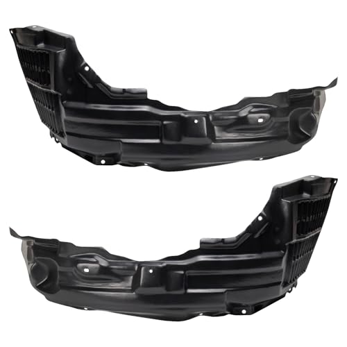 Image of TRQ Front Inner Fender Liner Set Compatible with 2010-2015 Mitsubishi Lancer MI1248131 MI1249131