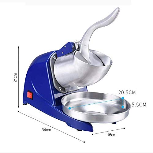 JINHH Doppel Smoothies Ice Crusher, Gewerbe Ice Eismaschine Ice Crusher Eismaschine 380 Watt Ice Shaver-Maschine EIN… – Bild 3