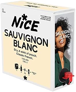 NICE - Sauvignon Blanc Wine in a Box - Quality Dry French Wine - Vegan - Recyclable - 2.25L box