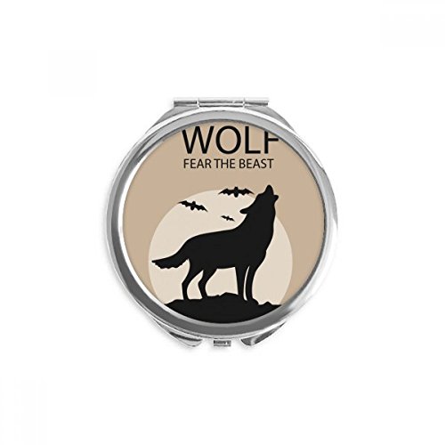 Miroir de poche Halloween citrouille loup fantôme, idée cadeau original et utile