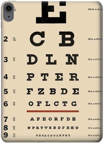 R2502 Eye Exam Chart Decorative Decoupage Poster Tablet Case Cover for iPad Air (2020, 2022), Air 11 (2024,2025,2026), Pro 11 (2022)