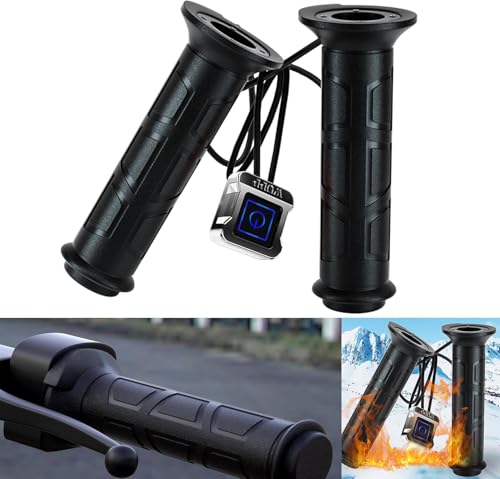 ATV UTV Lock-On Heated Grips, 12V ATV Heated Handlebar Grips Comp...