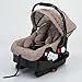 3 in 1 Baby Travel System Convertible Reversible Baby Stroller Portable Pushchair Infant Standard Pram Foldable Baby Carriage Luxury High Landscape Buggy for Newborn (UDV9-KHAKI with Base)