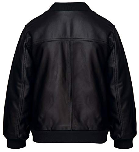 Kids Unisex Boys Varsity Baseball Leather Bomber Jacket (1-13Years)3
