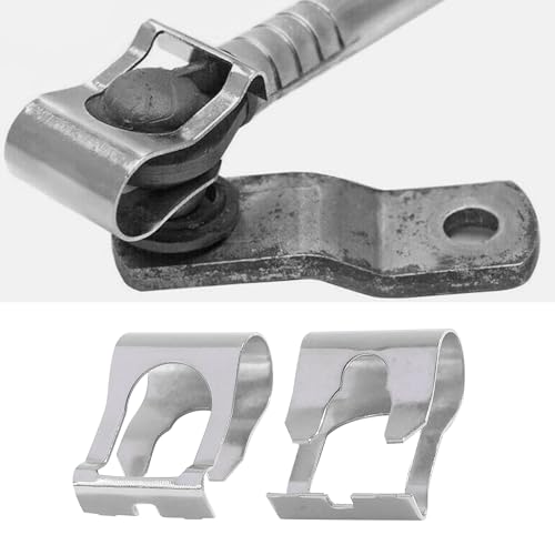 Tioollev 2PCS Car Windscreen Wiper Linkage Clips,Windshield Wiper Transmission,Car Accessories Wiper Linkage Bushings,Auto Windscreen Wiper Motor Linkage Repair Clip Kit (2PCS)