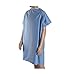 DMI Hospital Patient Gown for Women or Men, Back and Shoulder Snap, 36