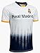 Kids Real Madrid Soccer Shirt – Youth Football Short Sleeve Top, White (YM)