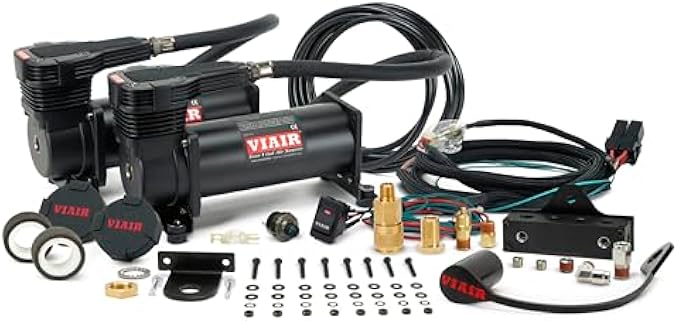 Dual Stealth Black 485 Viair Mounted System (VMS), 200PSI