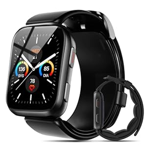 Blutdruck Smart Watch, 1,95“ Smartwatch Blutdruck mit Luftpumpen-Manschette, 50+ Sportmodi Fitnessuhr mit Schlaf Herzfrequenzmesser, Schrittzähler Blutdruck Watch Unterstützt für Datenaustausch