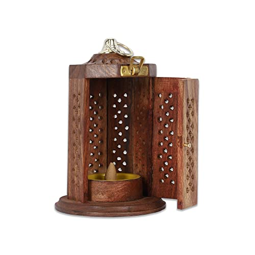Bless International Bless-International Traditional-Handmade-Burner Wooden-Incense-Stick-Holder Ash-Catcher-Stand For-Aromatherapy-Meditation-Yoga  thumb #4