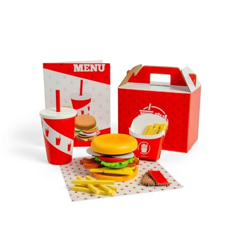 Jouet alimentaire en bois Bigjigs Toys pour remplacer la dinette plastique cassable